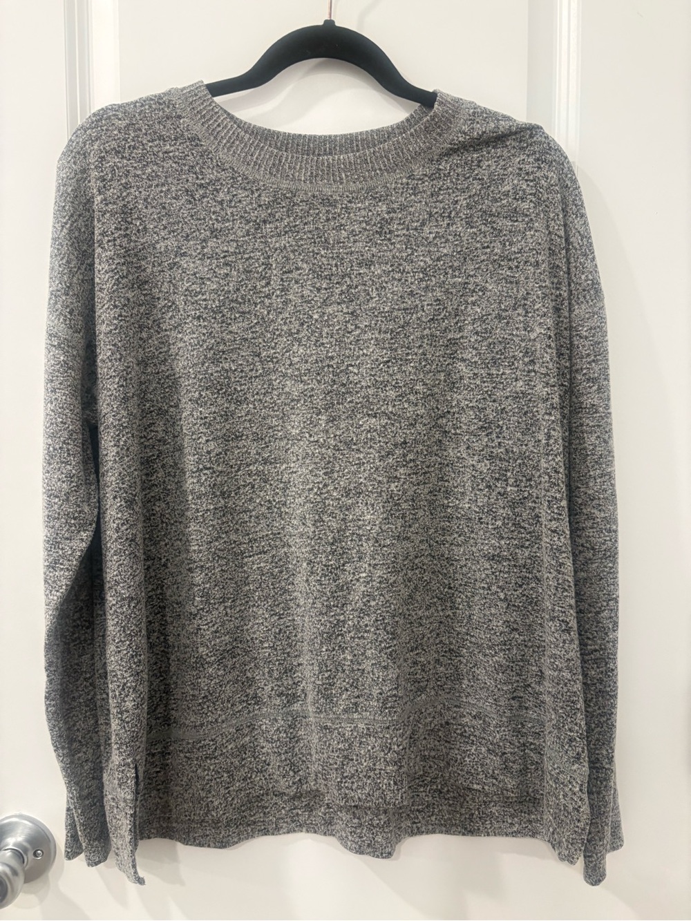 Lucky Brand Gray Marled Crewneck Sweater
